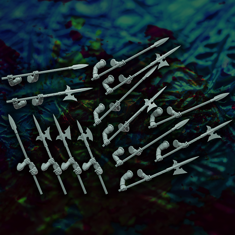 spear halberd arms without puff